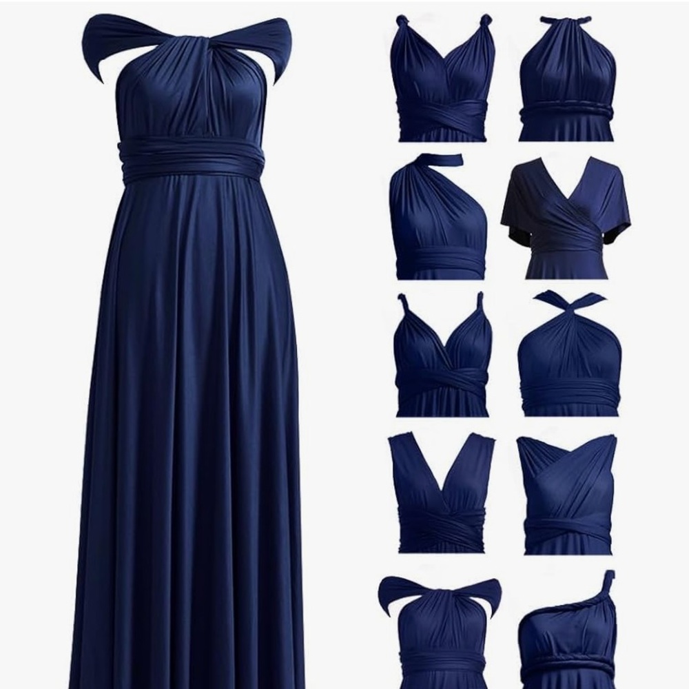 Navy Blue Infinity Dress